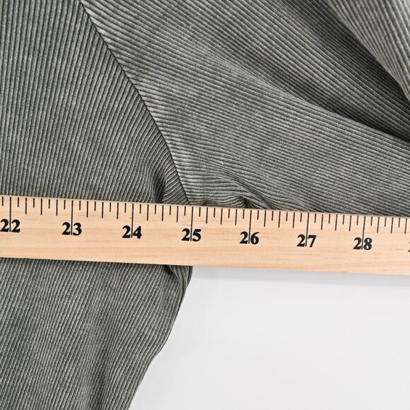 TORRID Top Womens Size 3X Rib Scoop Neck Crochet Long Sleeve in Deep Depths Boho - Picture 11 of 12